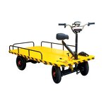 Electric Flatbed Transport Truck Manufacturer - 1 Ton 3000W Power Brushless Commutation 100rpm Speed with Pedicab for Loading Unloading