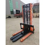Manual Pallet Stacker Manufacturer - 1100mm 1ton 2ton C-shaped Steel Double Gantry Manual Hand Hydraulic Forklift Lifting Pallet Truck