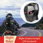 Motorcycle Backpack Manufacturer - Hot Fashion LED Knight for Men Black Waterproof Hard Shell with DIY Display Eyes