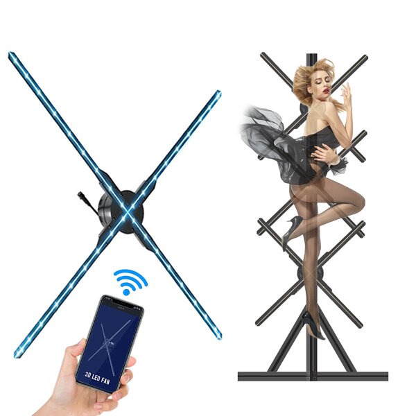 3d Hologram Advertising Fan Manufacturer - 3*1 Splicing Synchronization Professional Led Display Equipment Outdoor