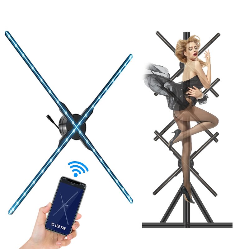3d Hologram Advertising Fan Manufacturer - 3*1 Splicing Synchronization Professional Led Display Equipment Outdoor