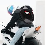 LED Display Backpack Manufacturer - Dynamic Knight Design Waterproof Smart Laptop with LED Lights Hard Shell Motorcycle Use