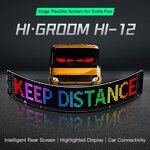 Flexible LED Demon Eye Display Manufacturer - Truck & Car RGB Smart App-Controlled Scrolling Wide Devil Eye Windshield Digital