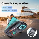 Wireless LED Headphones Manufacturer - K07 RGB Lighting Waterproof BT Earphones for Sports Motorcycle Helmet Riders