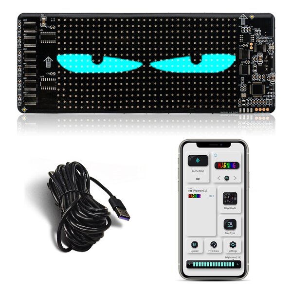 Flexible LED Display Screen Manufacturer - RGB Scrolling Message BT Car Banner Soft Panel for Store Advertising