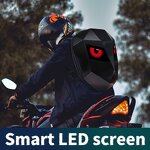 LED Display Backpack Manufacturer - Dynamic Knight Design Waterproof Smart Laptop with LED Lights Hard Shell Motorcycle Use