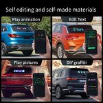 Flexible Car LED Display Manufacturer - Rear Window Electronic Sticker with WiFi Wireless Connection Premium for Vehicles