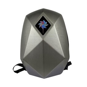 Motorcycle Knight Backpack Manufacturer - Daily Used LED Display Screen Sign Panel Expandable Space with Helmet Back Packs