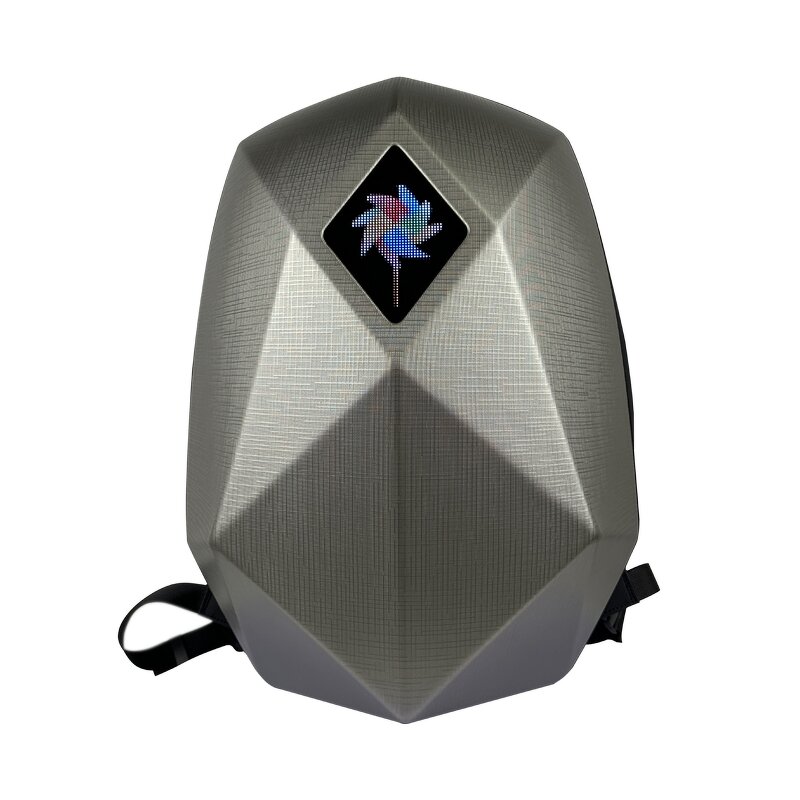 Motorcycle Knight Backpack Manufacturer - Daily Used LED Display Screen Sign Panel Expandable Space with Helmet Back Packs