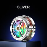 Mobile Phone Radiator Manufacturer - Silent Metallic Quick Cooling Fan with Ring Light for Gaming and Video Watching