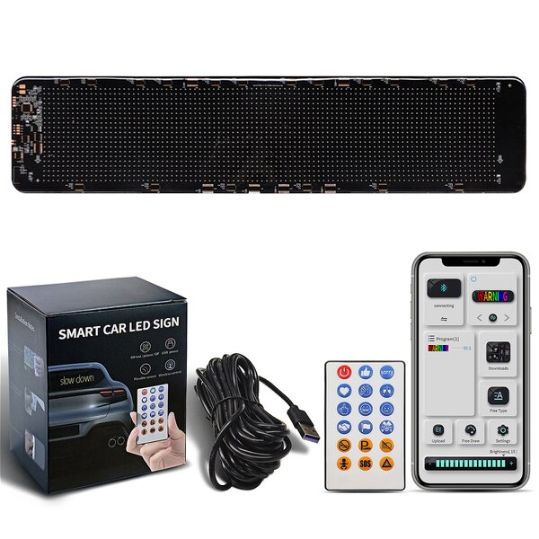 Flexible LED Display Panel Manufacturer - Bendable Programmable Soft Android IOS APP Control for Car Window Advertising