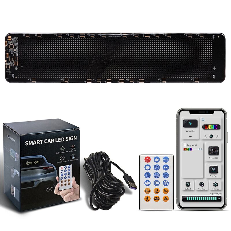 Flexible LED Display Panel Manufacturer - Bendable Programmable Soft Android IOS APP Control for Car Window Advertising