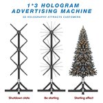 3D Hologram Projector Manufacturer - 1X3 Indoor Christmas Hologram Display Fan with Wifi App OEM Holographic Fans