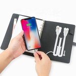 PU Leather Agenda Organizer Manufacturer - A5 Size Built-in Wireless Charger Power Bank for Notebook Diary Planner