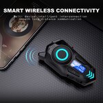 Motorcycle Helmet Headphones Manufacturer - K09 Intercom RGB Lights Built-in Display FM Radio 500M Voice Assistant LED Indicator