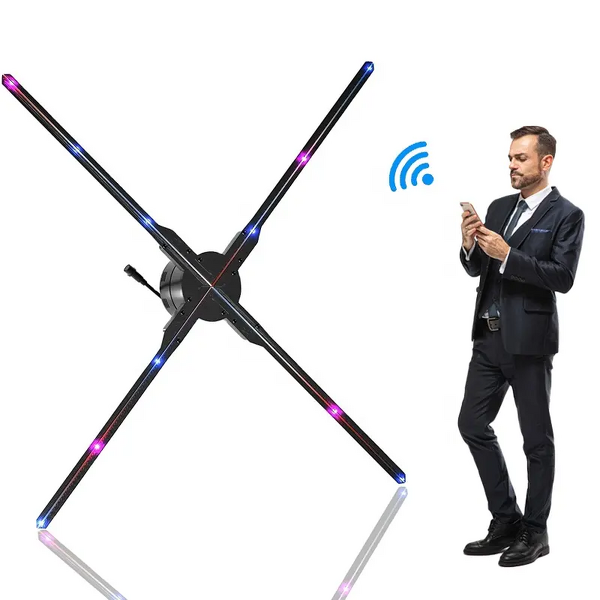 3D Hologram LED Fan Manufacturer - 42-65cm Sync Stand Indoor Advertising Equipment Projector Display OEM