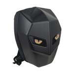 LED Knight Backpack Manufacturer - Dynamic Eyes Display BT App Controlled Battery Powered Text/GIF Animation Lightweight Park