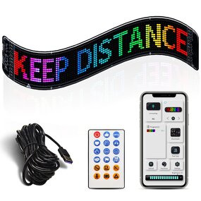 Flexible LED Demon Eye Display Manufacturer - Truck & Car RGB Smart App-Controlled Scrolling Wide Devil Eye Windshield Digital