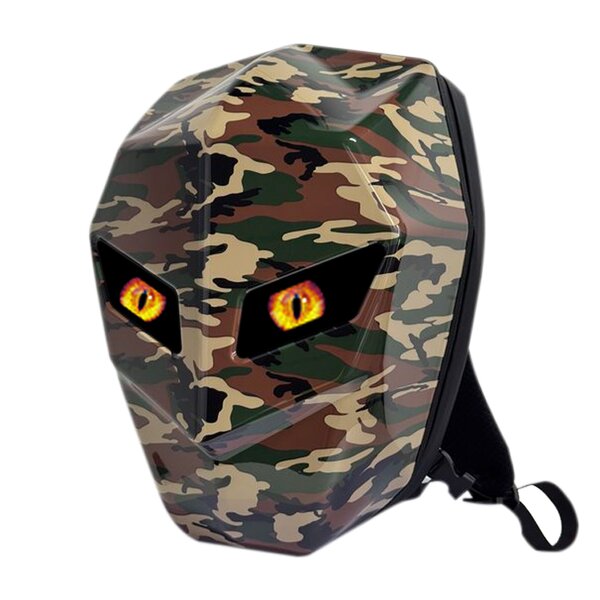 LED Display Backpack Manufacturer - 2024 New Trend Men's Custom Black Knight Waterproof Hard Shell for Motorcycle Riding