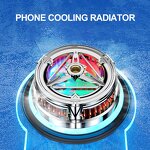 Smartphone Gaming Cooler Manufacturer - X18 Radiator with Ring Light Mobile Phone Cooler Fan for Gaming