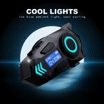 Wireless Earphone Manufacturer - New Trends K09 RGB LED Display Screen FM Radio Voice Assistant Intercom 500M for Helmet LED
