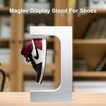 Acrylic Floating Shoe Display Manufacturer - Portable Eco-Friendly Case with Rotating Shelf Horizontal Levitating for Sneakers