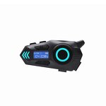 Motorcycle Helmet Headphones Manufacturer - K09 Intercom RGB Lights Built-in Display FM Radio 500M Voice Assistant LED Indicator