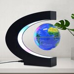 Magnetic Levitation Floating Globe Manufacturer - Wholesale Portable C-Shape with Light Rotating World Map for Home Decoration