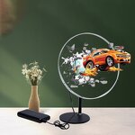 Holographic LED Fan Manufacturer - Small 30cm Christmas Desktop Indoor Advertising Display Projector with Case OEM