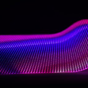 Flexible LED Film Screen Manufacturer - Great Wall PCB Board Transparent Indoor Soft Curved Curtain for Retail Store Mall