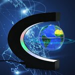 Magnetic Levitating Globe Manufacturer - Portable C-Shape Eco-Friendly Magnetic Floating World Globe