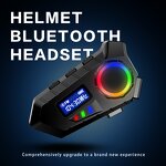 Bluetooth Helmet Manufacturer - Hot Selling Y30 IP65 Waterproof Wireless Headphones LED JL Voice Assistant Rider Earphones