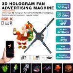 3D Hologram LED Fan Manufacturer - 42-65cm Sync Stand Indoor Advertising Equipment Projector Display OEM