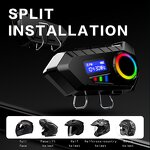 Wireless Helmet Headset Manufacturer - IP65 Waterproof Y30 for Motorcycles BT Earphones Digital Display LED Battery Indicator JL