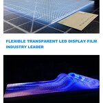 Indoor LED Crystal Screen Manufacturer - High Transmittance Self-Adhesive Transparent Advertising Film for Retail Store Windows