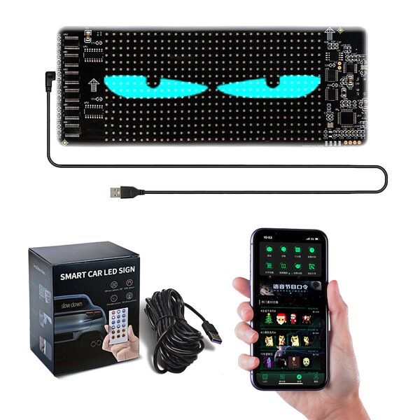 LED Display Panel Manufacturer - Smart APP Control RGB Flexible Scrollable Message Pattern Graffiti Text Animation