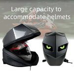 Motorcycle Backpack Manufacturer - Hot Fashion LED Knight for Men Black Waterproof Hard Shell with DIY Display Eyes