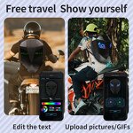 LED Display Backpack Manufacturer - Dynamic Knight Design Waterproof Smart Laptop with LED Lights Hard Shell Motorcycle Use