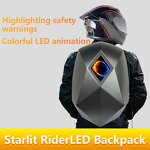 LED Display Backpack Manufacturer - Men's Iron Man Waterproof Motorcycle Bag with Helmet-Equipped for Commuting