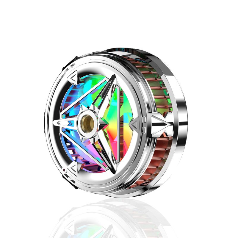 Mobile Phone Radiator Manufacturer - X18 Ring Light Magnetic Suction Wireless Fast Charging Silent Semiconductor Cooler Fan