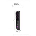 Wireless Hair Straightener Comb Manufacturer - New LED Temperature Display Negative Ion Straight Hair Ceramic Hot Portable Straight and Curly