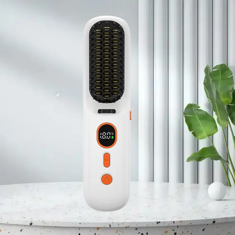 Portable Cordless Hair Straightener Manufacturer - 2025 New Design Brush Mini Straightening Wireless Hair Straightening Comb