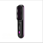 Portable Heated Straightening Brush Manufacturer - Mini Ionic Hot Comb Straightener Cordless Hair Straightener Brush for Travel Party