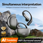 AI Translator Earbuds Manufacturer - Hot Sale Fashion Instant Translation Open Wearing Ear Hanging Truly Wireless Bass Sound Sports