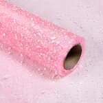 Flower Wrapping Mesh Paper Manufacturer - 1 Roll Snow Dots Waterproof Resin 100% Polyester Florist Bouquet for Wedding Birthday