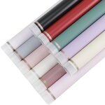 Flower Wrapping Paper Manufacturer - Gold Border Waterproof Double Side Coating for Valentine's Day Gift Bouquet Packaging