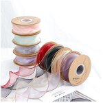 Chiffon Ribbon Spool Manufacturer - 4cm Sheer Organza for Crafts Floral Bouquets Wedding Car Party Decorations