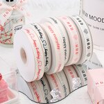 Polyester Threaded Ribbon Manufacturer - Wholesale 2cm*40yard INS Style for Gift Box and Birthdays Flower Bouquet Packaging DIY