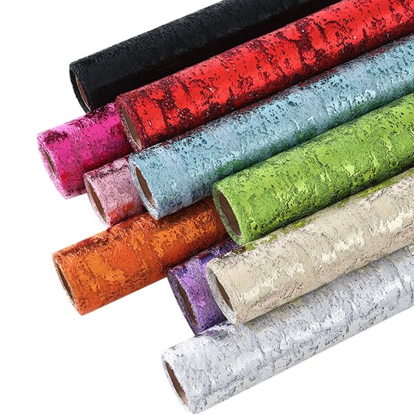 Floral Art Gilded Bouquet Wrapping Mesh Manufacturer - Wholesale Korean Gauze Sequin Polyester for Gift Packaging