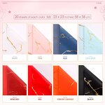 Flower Wrapping Paper Manufacturer - Hot Sale Coated Single Side Marbled Gold Print Waterproof Florist Packaging DIY Materials